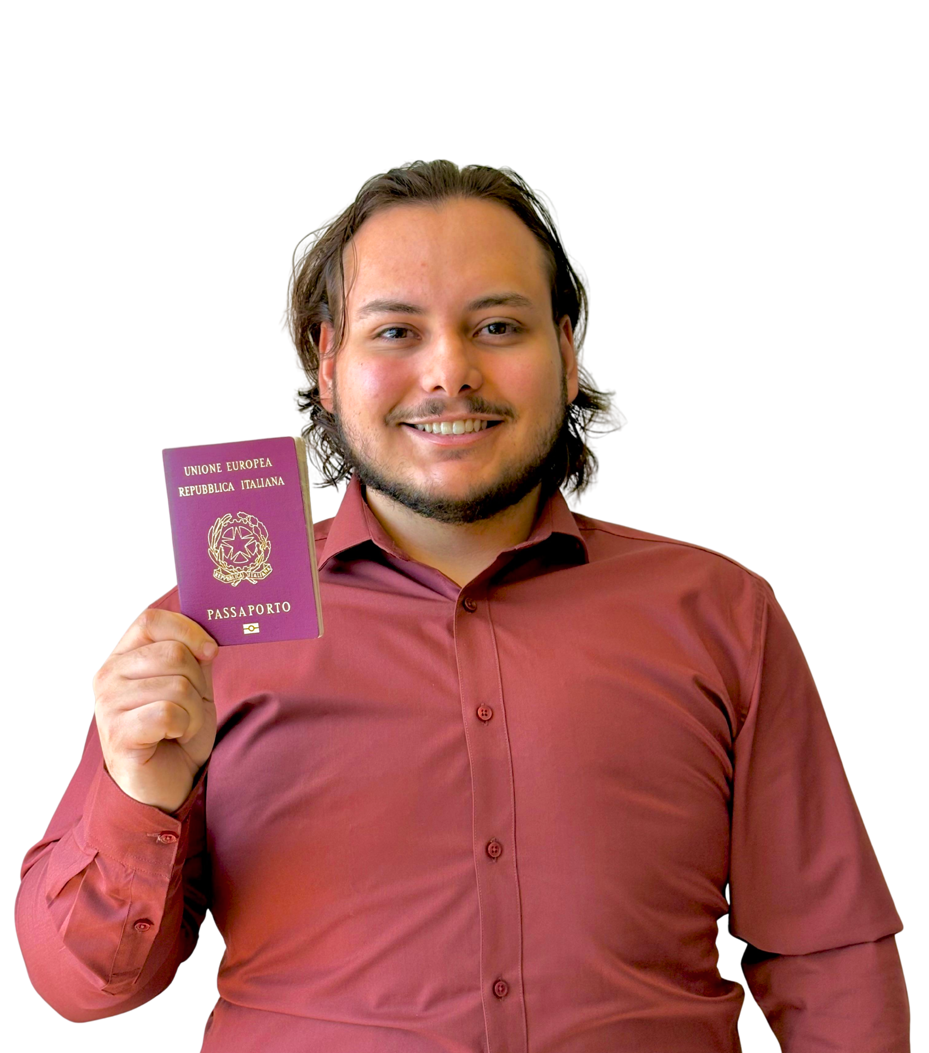 Leonardo Mariano com Passaporte Italiano